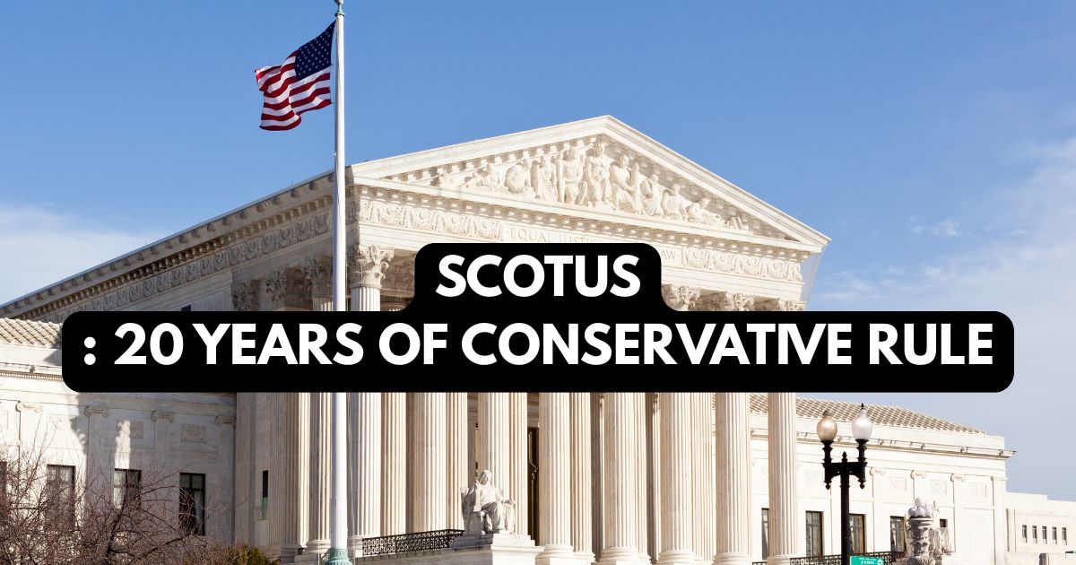 A graphic analysis of the Supreme Court conservative majority and its long-term impact on US legal values in 2026.